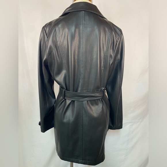 Kenneth Cole Button Up Jacket with Belt and Lining Women’s XL - Picture 2 of 5